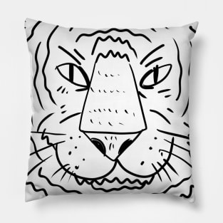 Cool Tiger Head Pillow