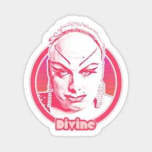 Divine // 80s Style Retro Fan Art Design Magnet