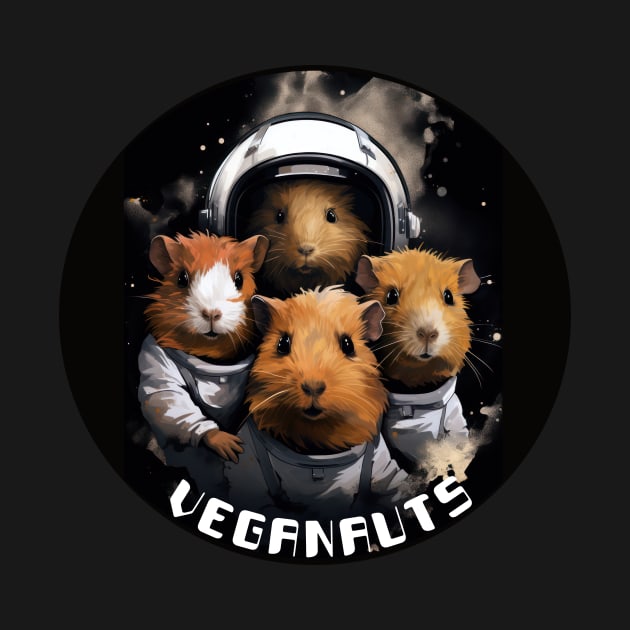 Vegan Guinea Pig Astronauts by kansaikate