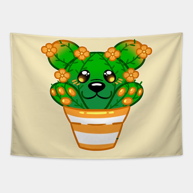 Cactus Cub Tapestry by leashonlife