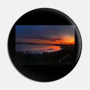 Nahant Beach Sunset Pin