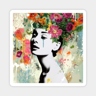 Audrey Hepburn pop art Magnet