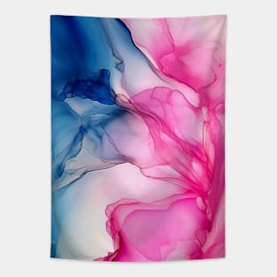 Pink Fused - Abstract Alcohol Ink Art Tapestry