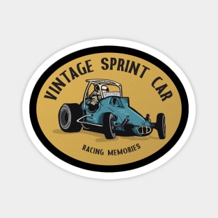 vintage racing car Magnet