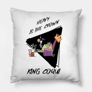 Puerto Rico King Coqui Frog Pillow