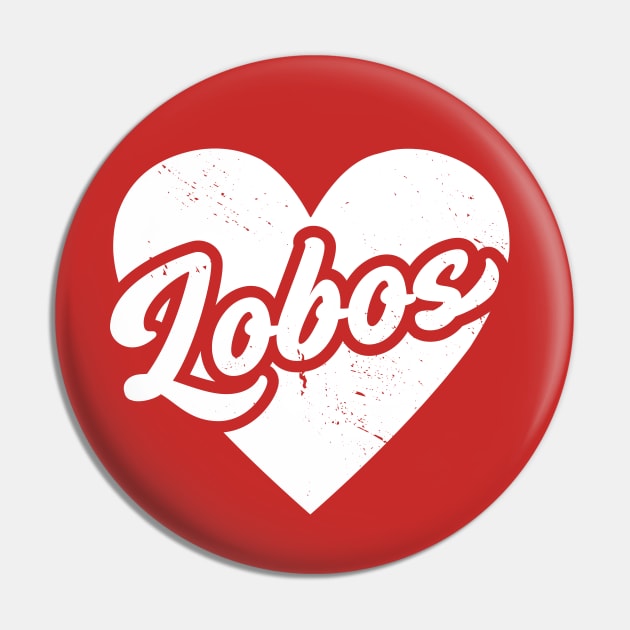 Vintage Lobos School Spirit // High School Football Mascot // Go Lobos Pin by SLAG_Creative