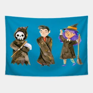 THE THREE HALLOWEEN CHARACTAR Tapestry