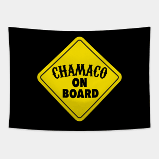 Chamaco on Board - Baby on Board - Yellow Sign Tapestry