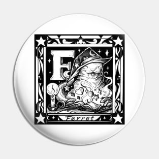 F is For Ferret Pin