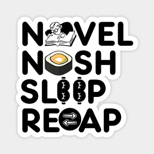 Novel Nosh Sleep Recap Magnet