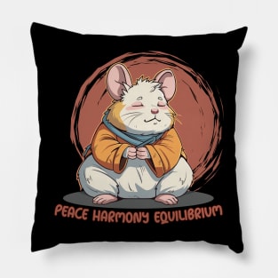 Hamster Peace Harmony Equilibrium Pillow