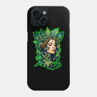 Aries weed girl Phone Case
