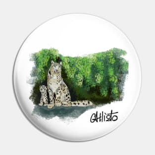 ALO - Snow Leopard Pin