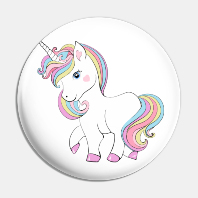 cute unicorn kawaii art unicorn pin teepublic au