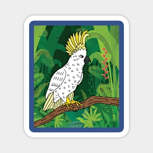 Colorful Cockatoo Bird Parrot Magnet