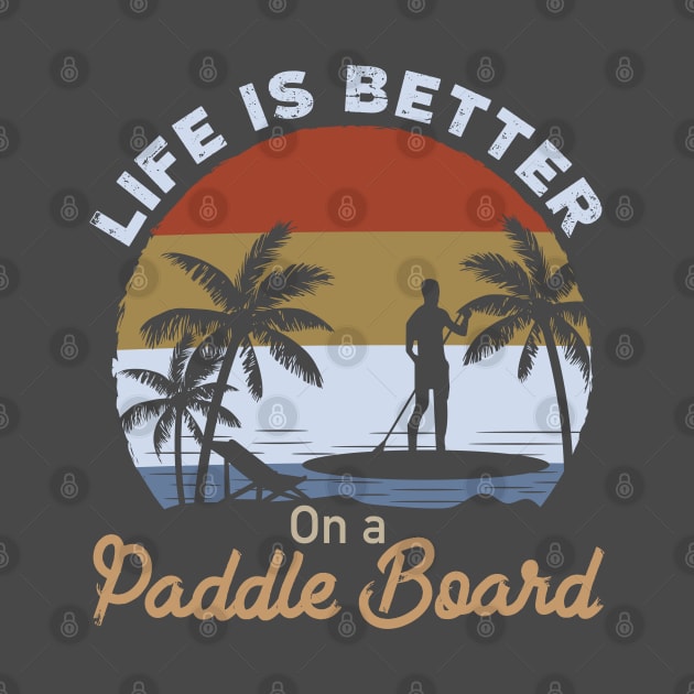 SUP-Stand Up Paddle Board T-shirt Design by webbygfx