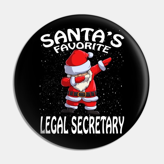 Santas Favorite Legal Secretary Christmas Pin by intelus