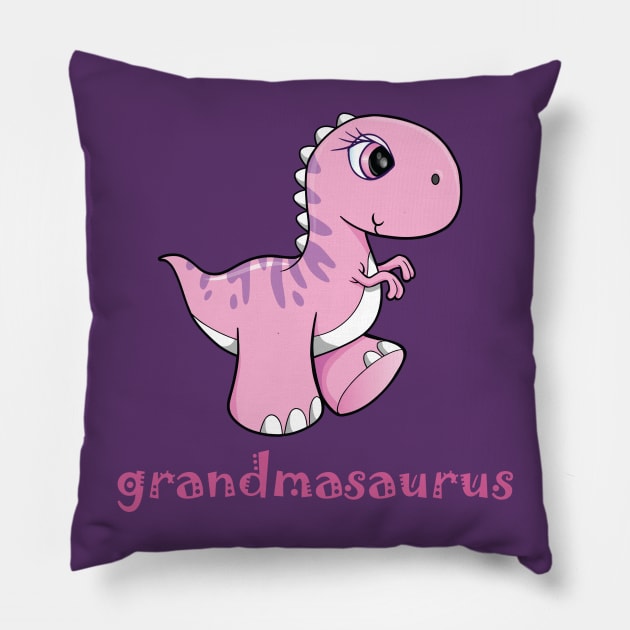 Grandmasaurus Pillow by cdclocks