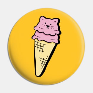 Kitty Cone Pin