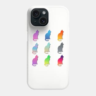 Cat holiday gift t shirt design Phone Case