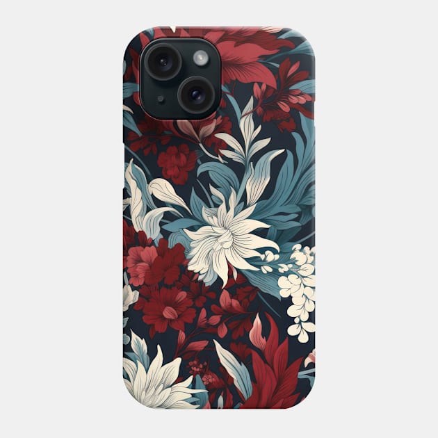 Dutch Nocturne: Luminous Floral Pastoral on Black Canvas Phone Case by star trek fanart and more