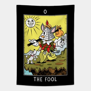 The Fool - Mystical Medleys - Vintage Rubber Hose Cartoon Tarot Tapestry