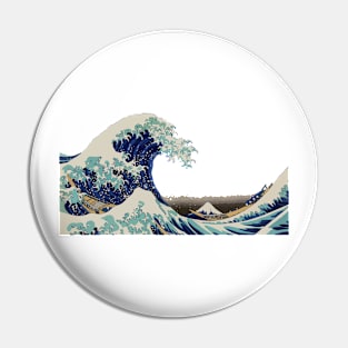 The Great Wave off Kanagawa by the Japanese ukiyo-e artist Hokusai Pin