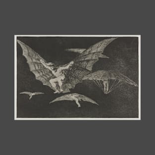 "A Way of Flying" by Francisco de Goya - 1815 (original works of art cleaned and restored) T-Shirt