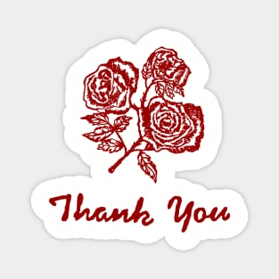 Thank You Gratitude 90s Retro Aesthetics Magnet