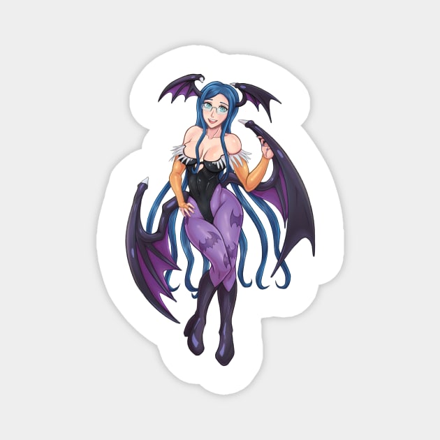 Tsumugi Cosplay Morrigan Magnet by zeocloud