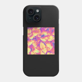 Pink and Golden Leaves Design Phone Case