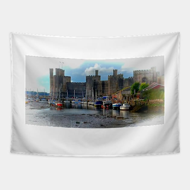 CAERNARFON CASTLE HARBOUR Tapestry by dumbodancer