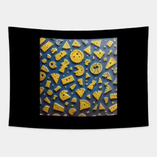 Cheese Foodie Cow Pattern Milk Vintage Art Tapestry