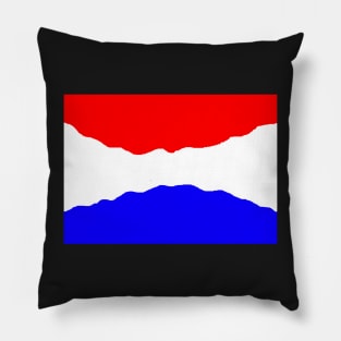 Curving Dutch flag Pillow