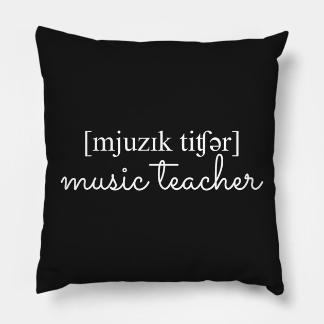 Music Teacher IPA Pillow by broadwaygurl18