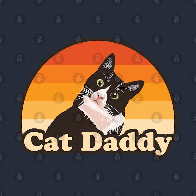 Retro Cat Daddy- Cat Lover Gift For Men by meowstudio