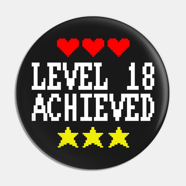 Level 18 Achieved Pin by snitts