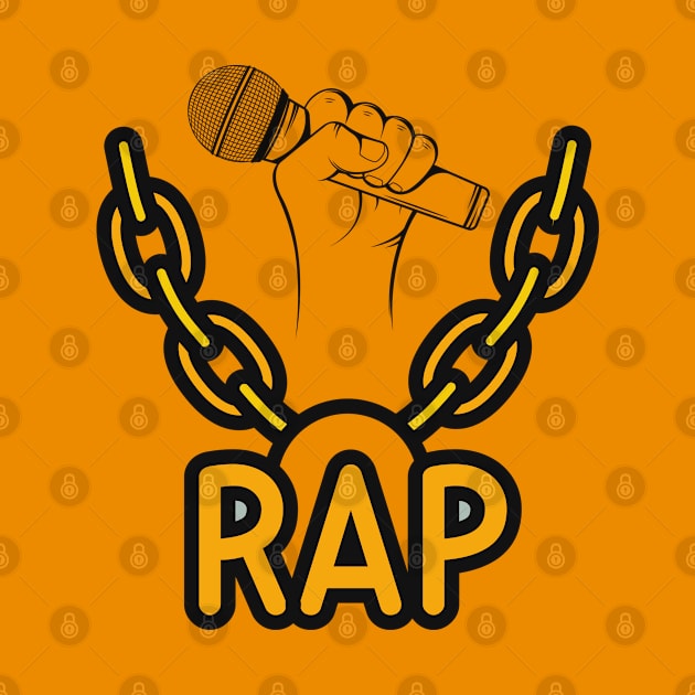 Microphone Rap chain by O.M design