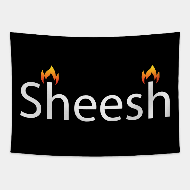 Sheesh fun design Tapestry by BL4CK&WH1TE 