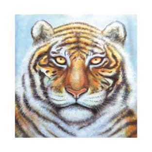 Snow Tiger Face (Cropped) T-Shirt