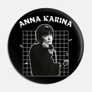 Anna karina ^^^ retro style Pin