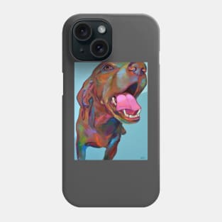 Colorful VIZSLA Painting by Robert Phelps Phone Case