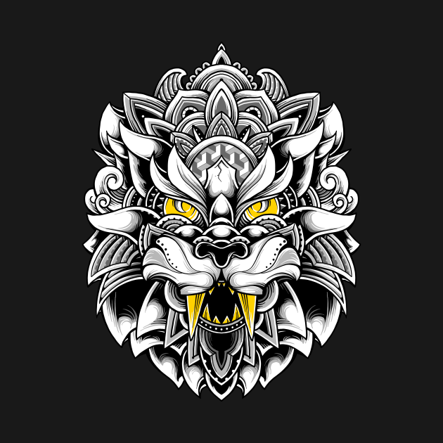 Disover Ornate Tiger - Tattoo - T-Shirt