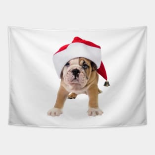 Pug Puppy Santa Claws Tapestry