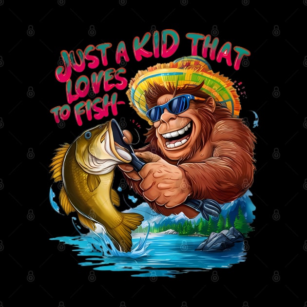 Bigfoots Just A kid that loves to fish by coollooks