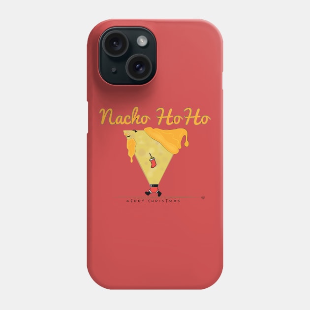 Nacho HoHo Tortilla Santa Claus Phone Case by Sanford Studio