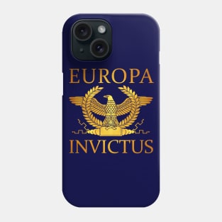 Europa Invictus - Gold Eagle on Blue Phone Case