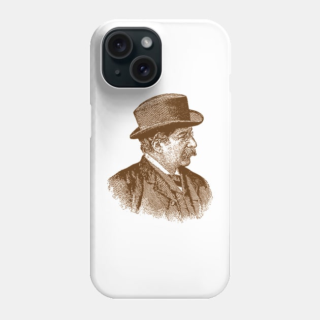 vintage man Phone Case by penandinkdesign@hotmail.com