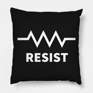 Resist (white) Pillow