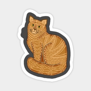 Orange Cat Vibes Magnet